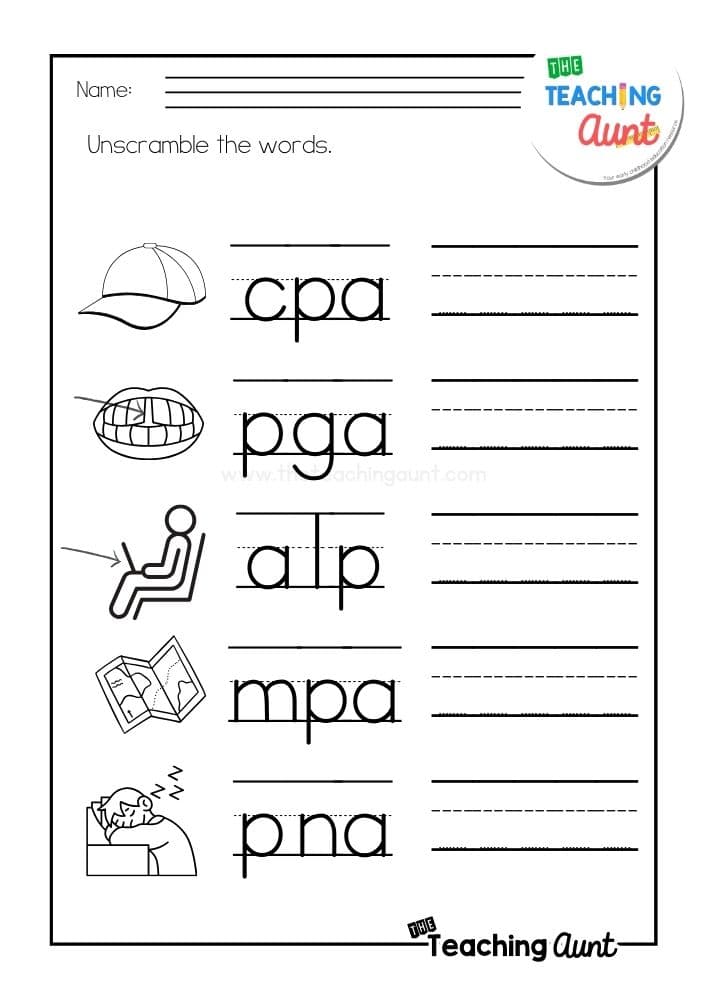 NAP Worksheet The AP Word Family PrimaryLearning Org Worksheets NAP Worksheet The AP Word Family PrimaryLearning Org Worksheets