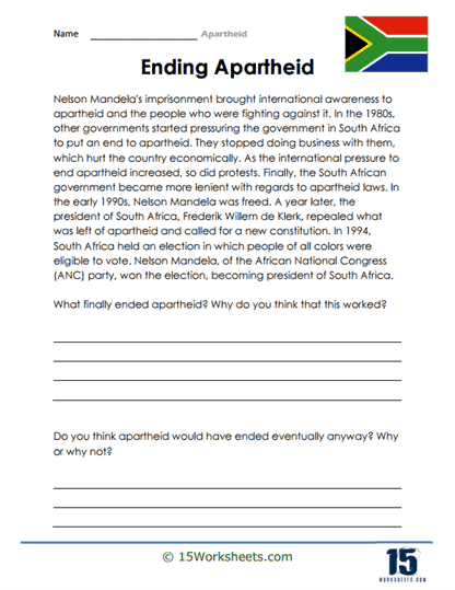 Apartheid Worksheets - 15 Worksheets Library