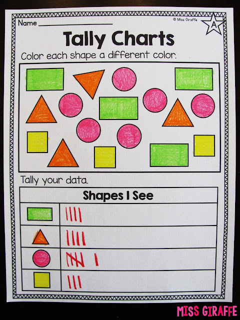 Miss Giraffes Class: Graphing and Data Analysis in First Grade