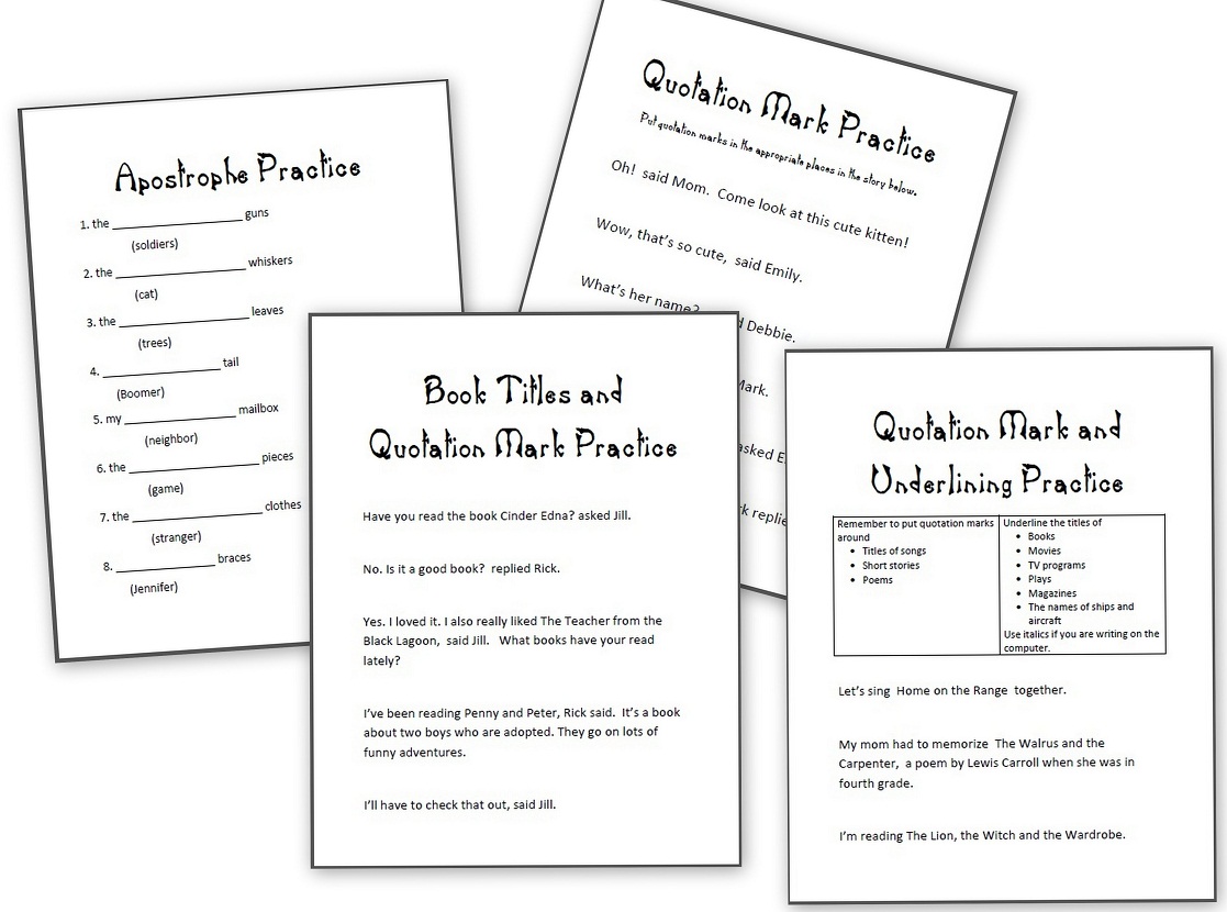 free apostrophe worksheet Archives - Homeschool Den