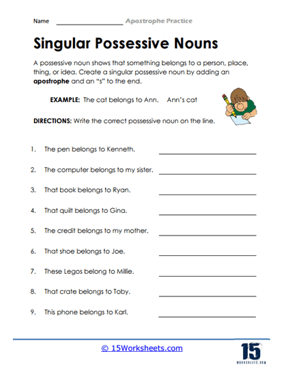 apostrophe worksheet pdf
