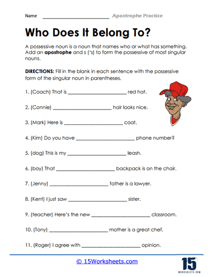 Apostrophe Worksheets - 15 Worksheets Library