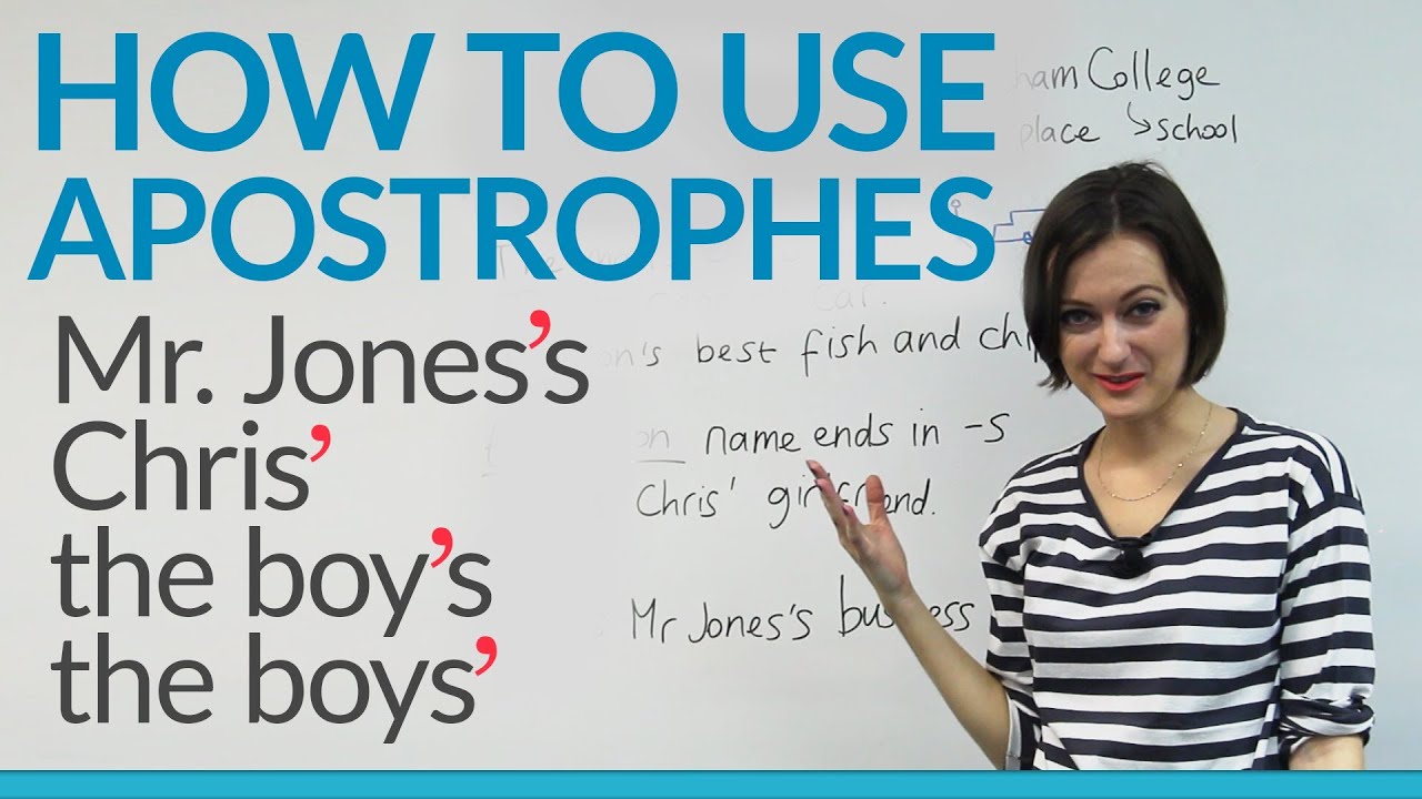 How to use apostrophes in English