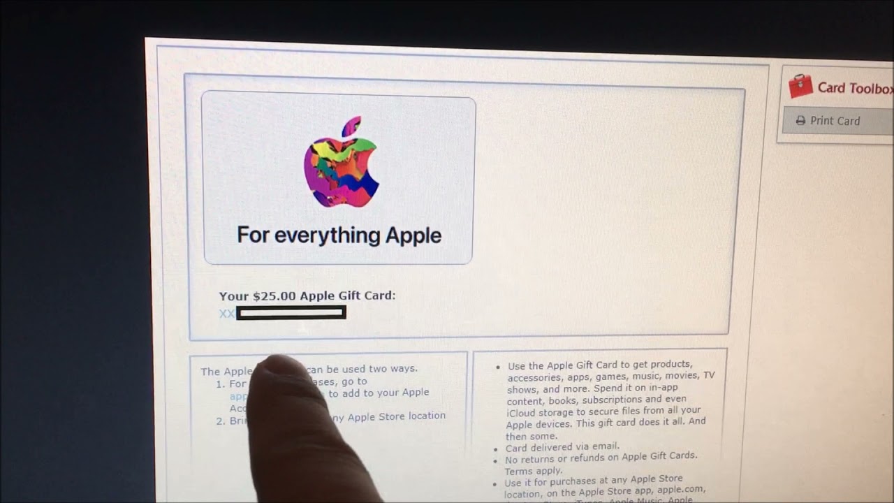 apple itunes printable gift cards