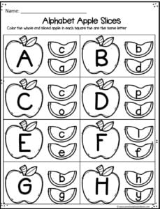 FREE Printable Apple Worksheets for Preschool and Kindergarten