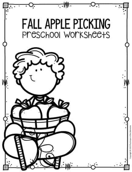 apples worksheet kindergarten
