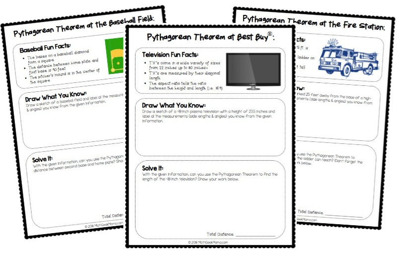 apply the pythagorean theorem worksheet