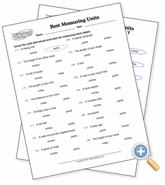 Choosing the Best Units - WorksheetWorks.com