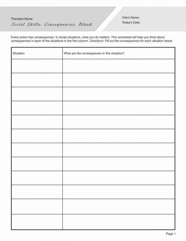 appropriate social skills worksheet