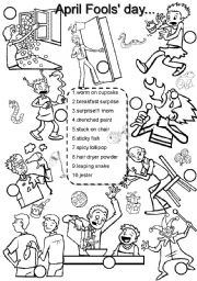 april fools day worksheet