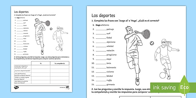ar dept of education spanish worksheet