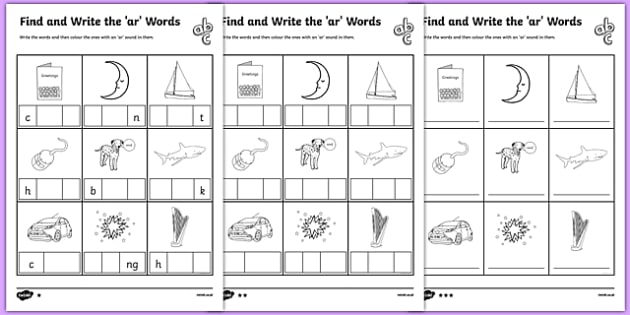 ar worksheet 2nd grade