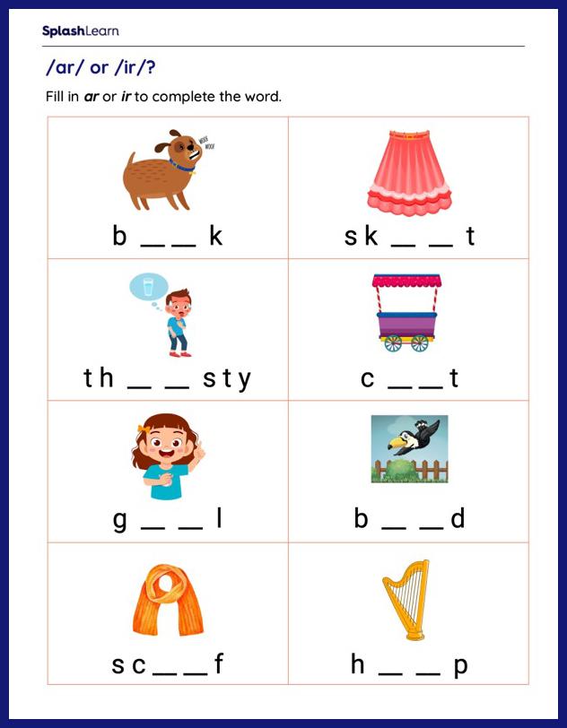 Words with AR - Activities &  Resources for 1st Grade
