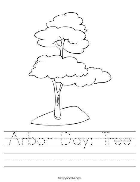 Arbor Day: Tree Worksheet - Twisty Noodle