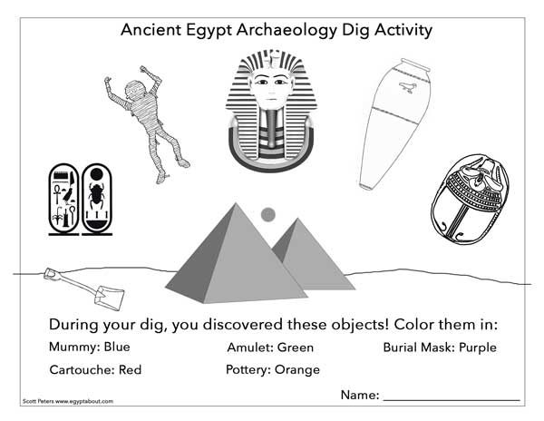 KidsAncientEgypt.com: Things You Find In An Egyptian Tomb | Worksheet