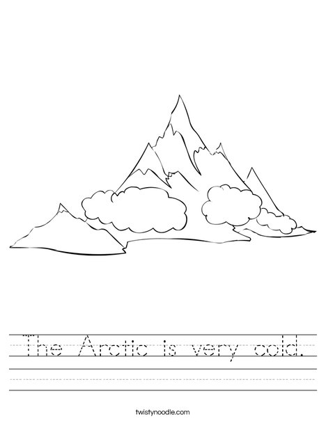The Arctic is very cold Worksheet - Twisty Noodle