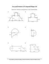 area and perimeter of compound shapes worksheet