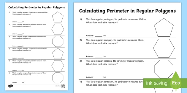 area and perimeter of polygons worksheet pdf