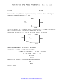 area and perimeter word problems worksheet pdf