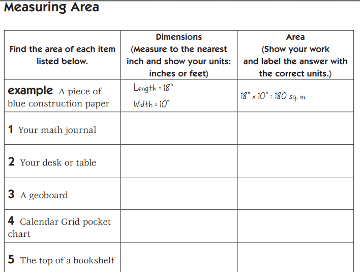 area and perimeter worksheet 4th grade