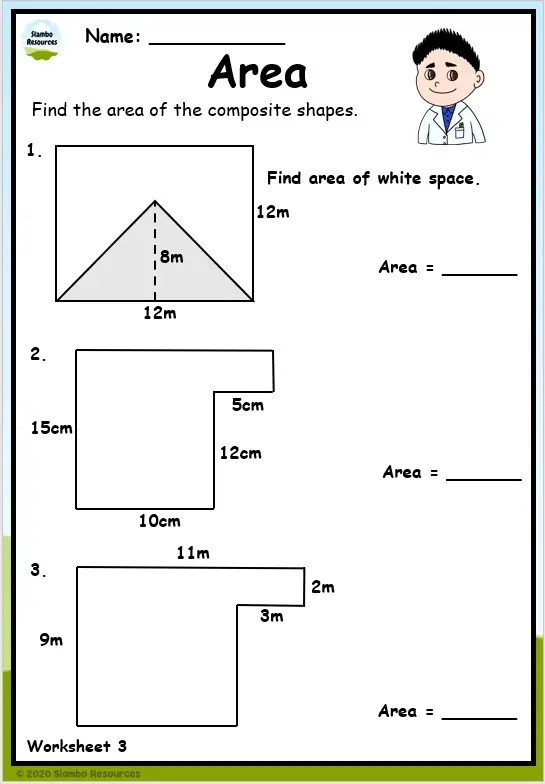 Grade 6 Area and Perimeter Worksheets | Free Math Worksheets