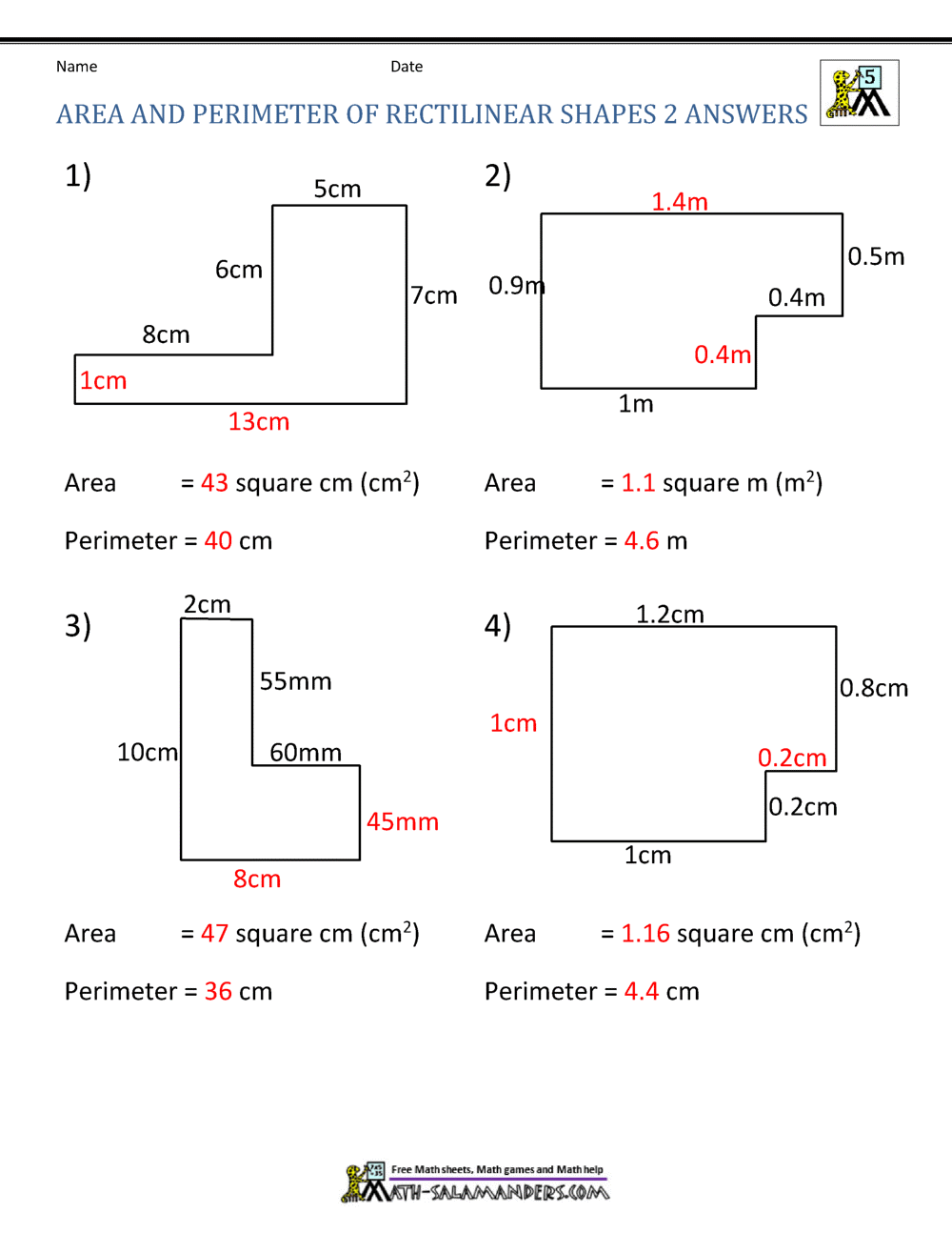 area and perimeter worksheet pdf