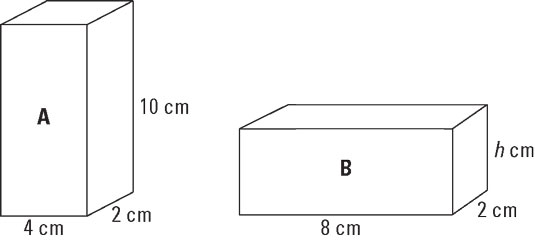 GED Math Extra Prep: Volume and Surface Area of Prisms - dummies