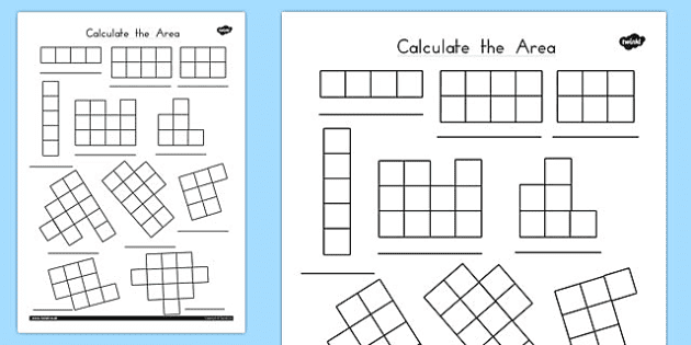 area calculations worksheet