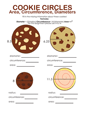 Area and Circumference of a Circle | Interactive Worksheet ...