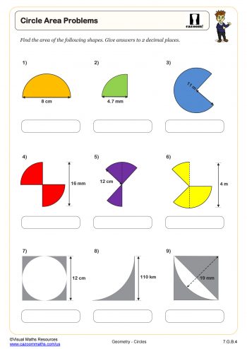 Circle worksheets in PDF | Printable Circle Worksheets