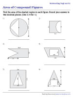area of composite figures worksheet answers