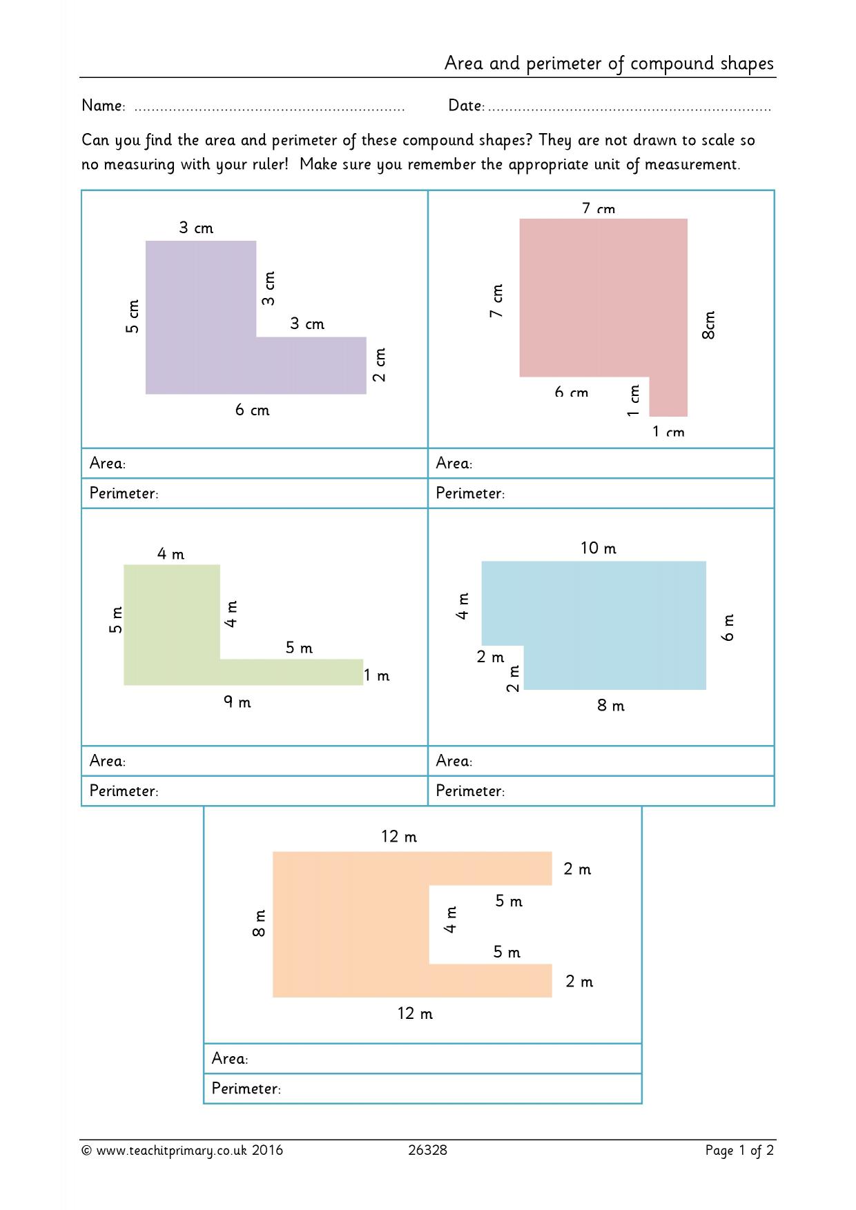 Area and perimeter of compound shapes|KS2 Maths|Geometry|Teachit