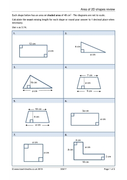 area of figures worksheet