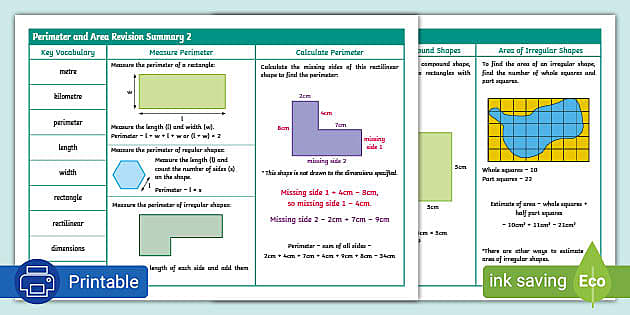 area of irregular shapes worksheet