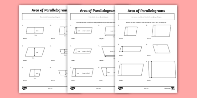 A parallelogram is a 2D shape with four straight sides.