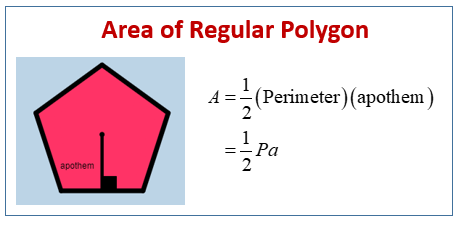 area of regular polygons worksheet
