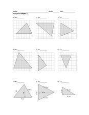 Area of Triangles 1 Worksheet for 10th Grade | Lesson Planet