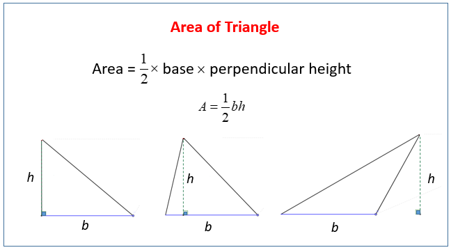 area of triangles worksheet