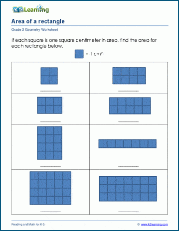 Area of 2D Shapes Worksheets | Worsheets library