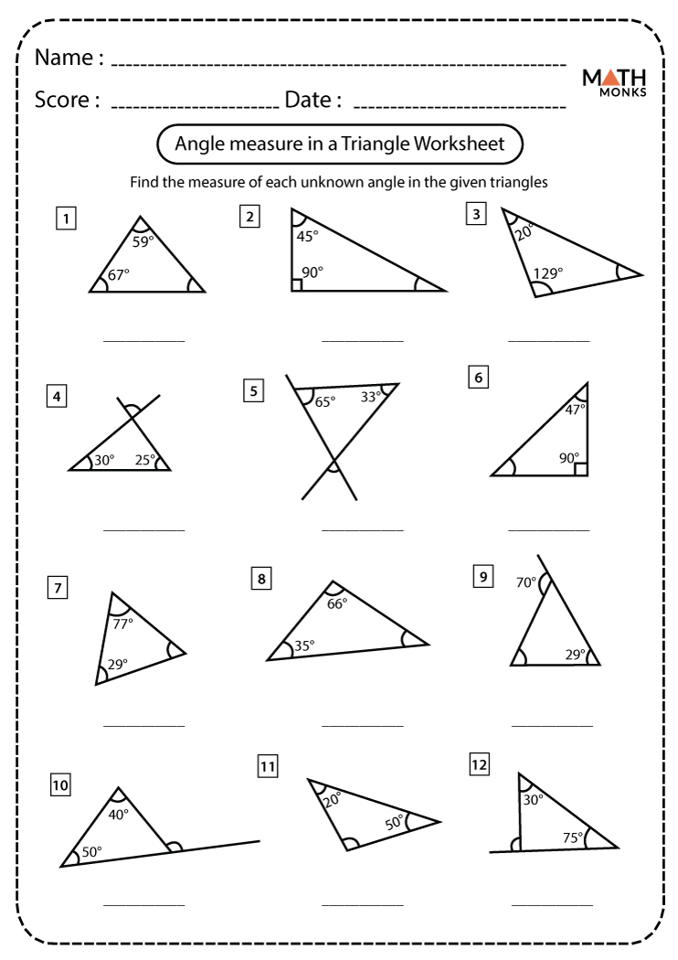area worksheet 6th grade mixed