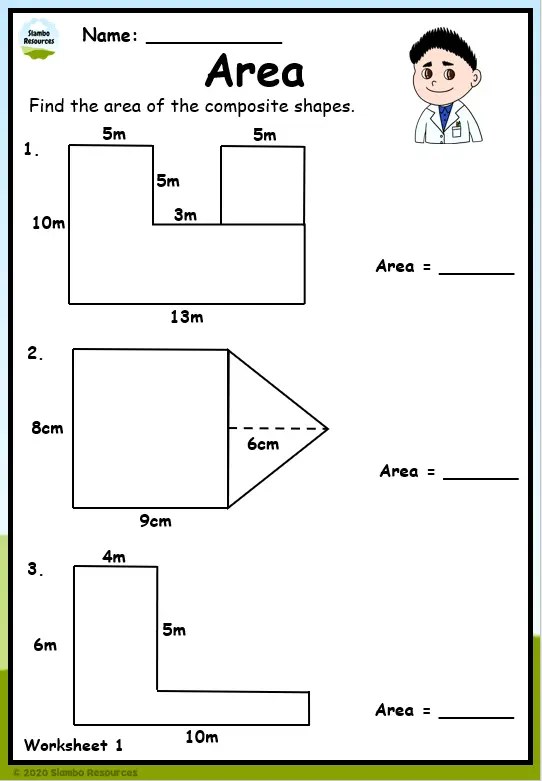 Grade 6 Area and Perimeter Worksheets | Free Math Worksheets
