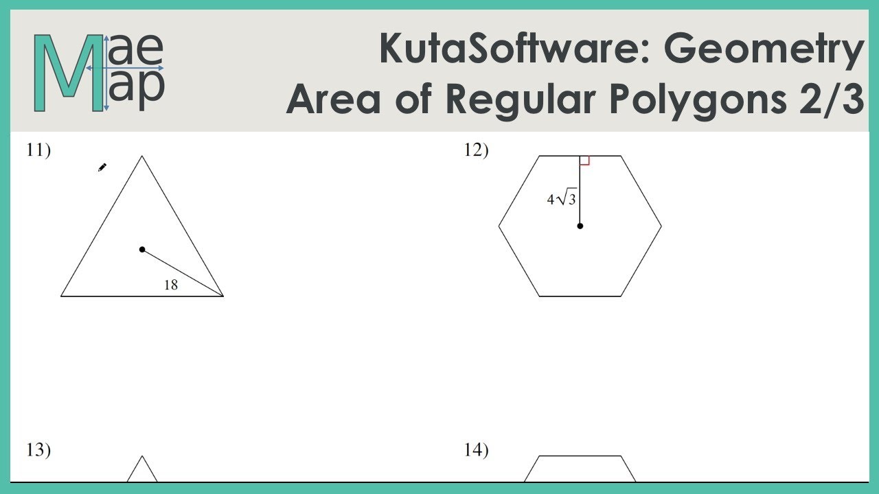 areas of polygons worksheet