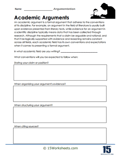 Argumentation Worksheets - 15 Worksheets Library
