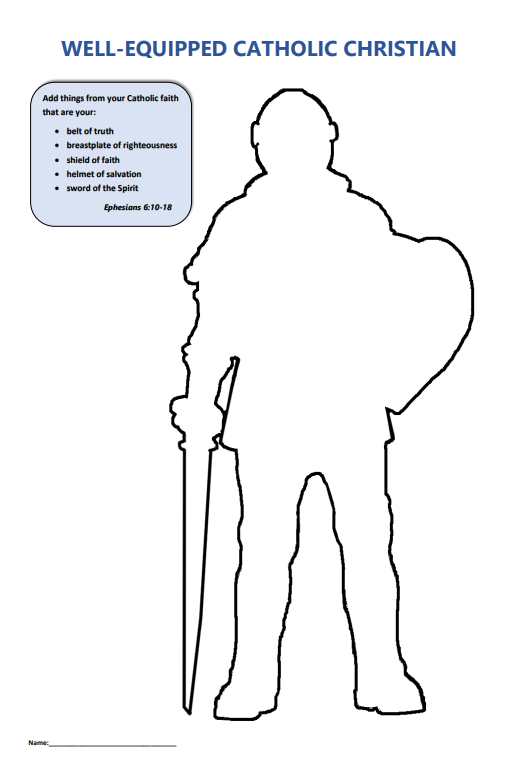 armor of god worksheet