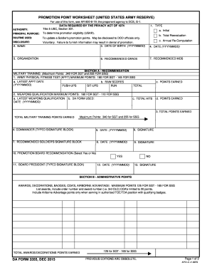 2015-2024 Form DA 3355 Fill Online, Printable, Fillable, Blank ...