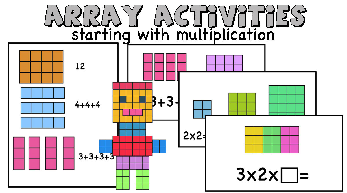 Array Multiplication Templates Work Sheet (teacher made) - Worksheets ...