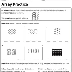 Printable 2nd Grade Multiplication with Array Worksheets ...