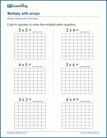 array worksheet