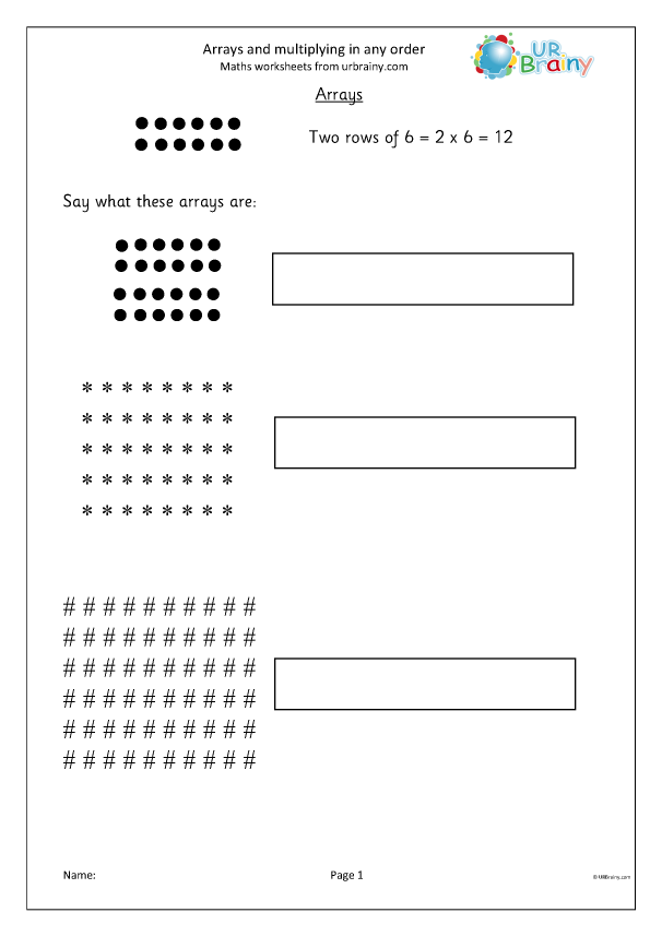 Revise arrays and multiplying in any order - Multiplication Maths ...