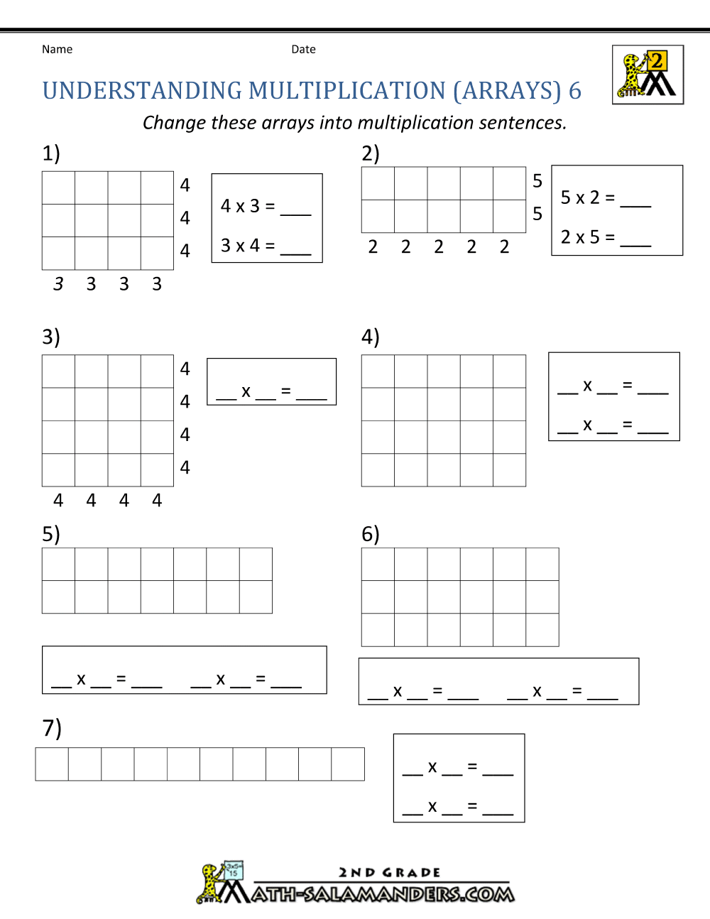 Beginning Multiplication Worksheets - Worksheets Library